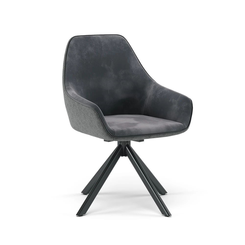 Eetkamerstoel Eleganza Antraciet 60 x 89 cm Vicco