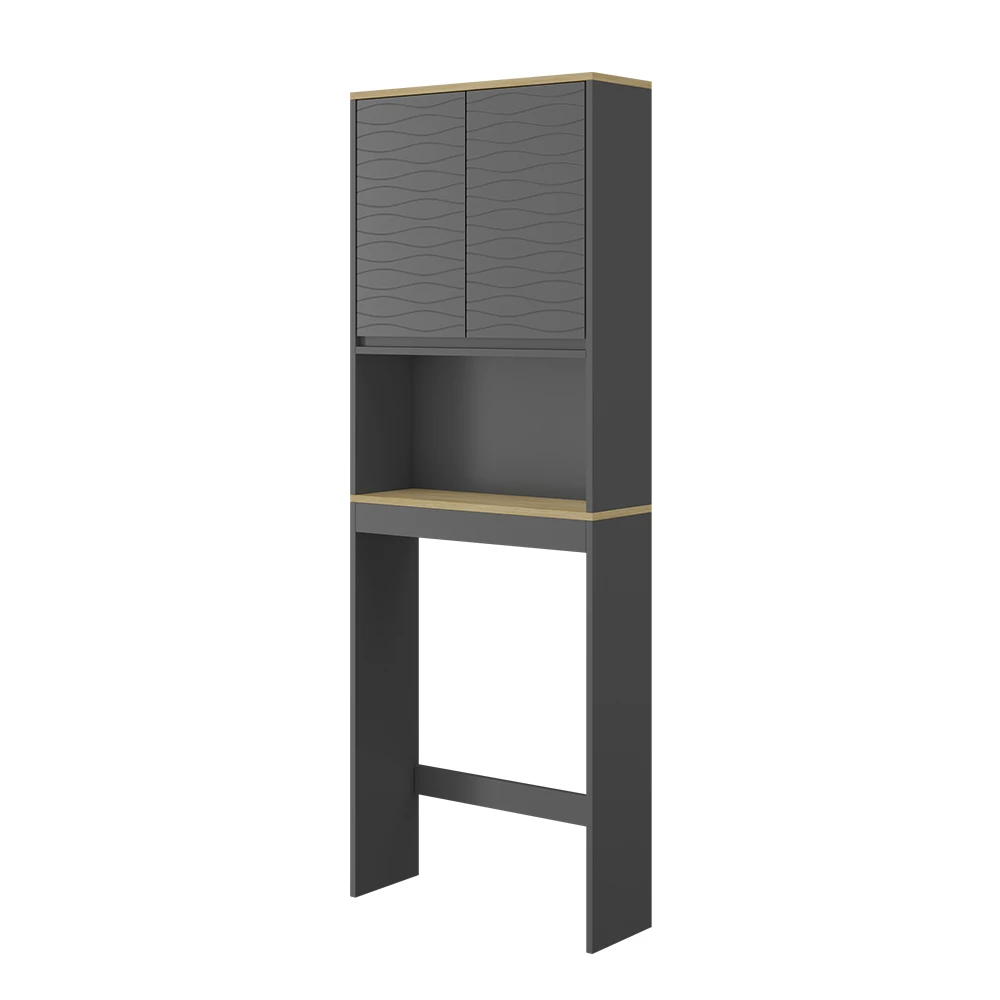 Toiletkast Livia Antraciet 60 x 163 cm Vicco