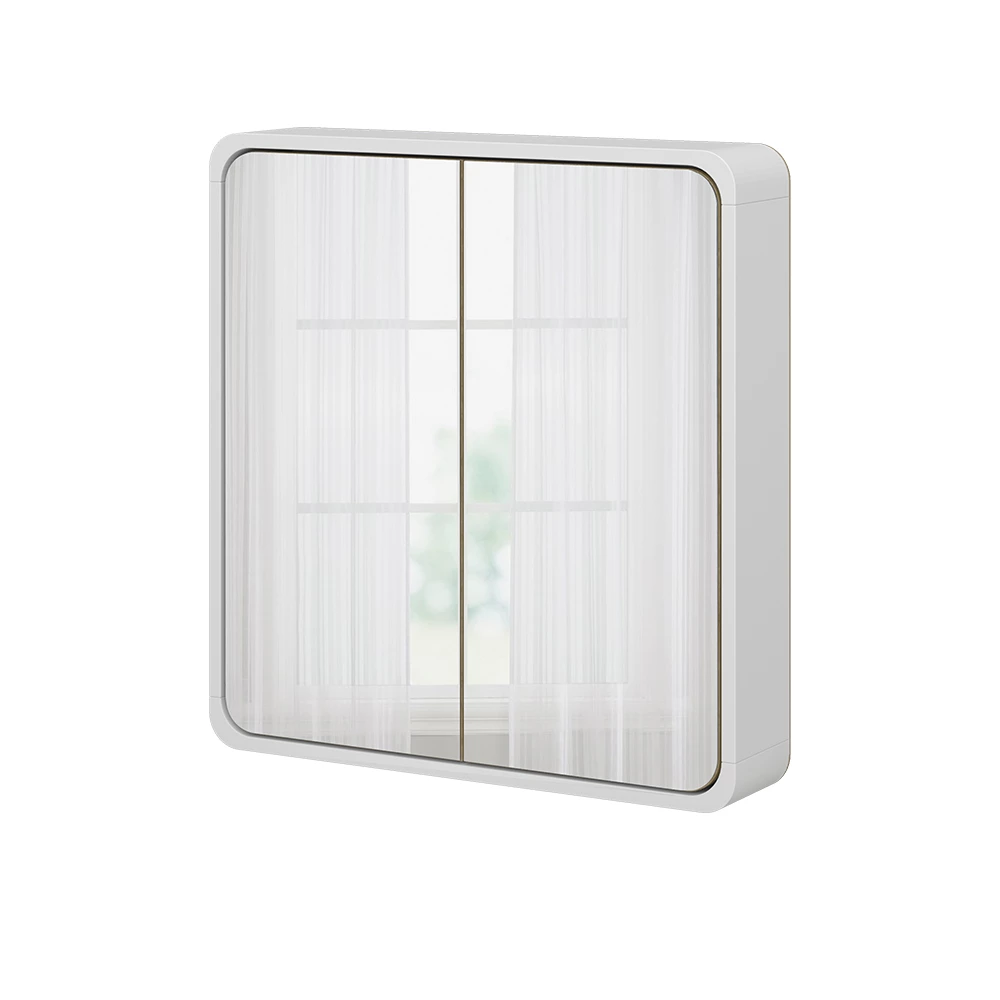 Badkamer spiegelkast Arla Wit/eiken 60 x 60 cm Vicco
