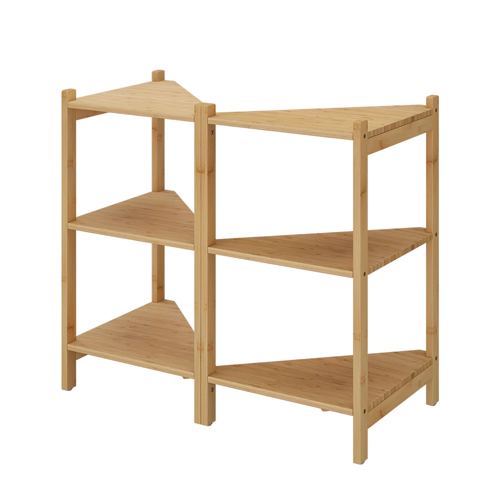 Wastafelonderkast Zeno Bamboe 68 x 60.5 cm Set van 2 Vicco