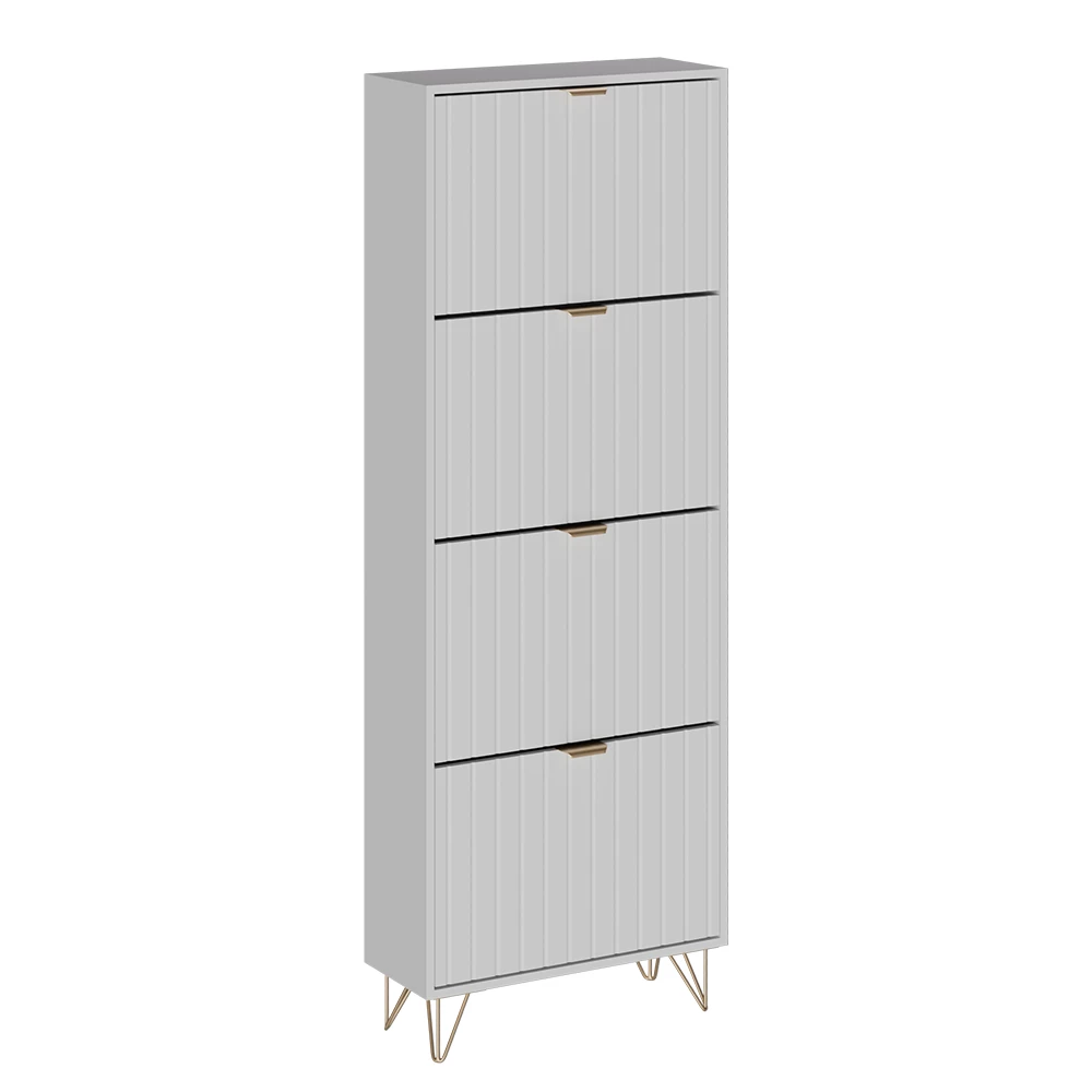 Schoenenkast Helge Wit 60 x 166.7 cm 4 compartimenten Vicco