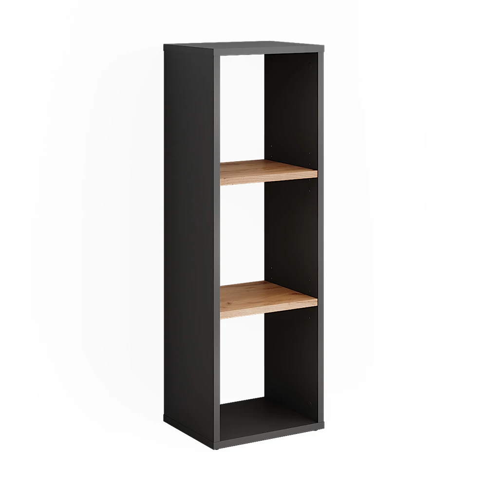 Staande plank Orlando Antraciet/gouden eik 30 x 90.5 cm Vicco