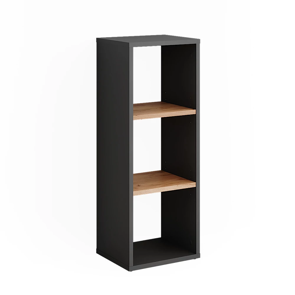 Staande plank Orlando Antraciet/gouden eik 30 x 80.1 cm Vicco