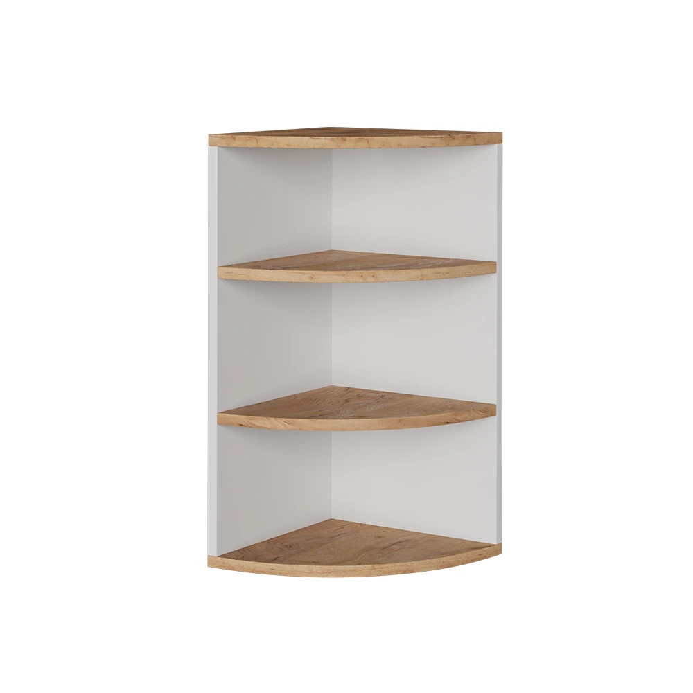 Hoekplank Ecki Eik wit/goud 30 x 60 cm Vicco