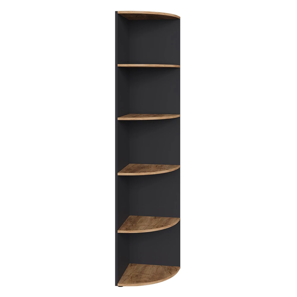 Hoekplank Ecki Antraciet/gouden eik 40 x 180 cm Vicco