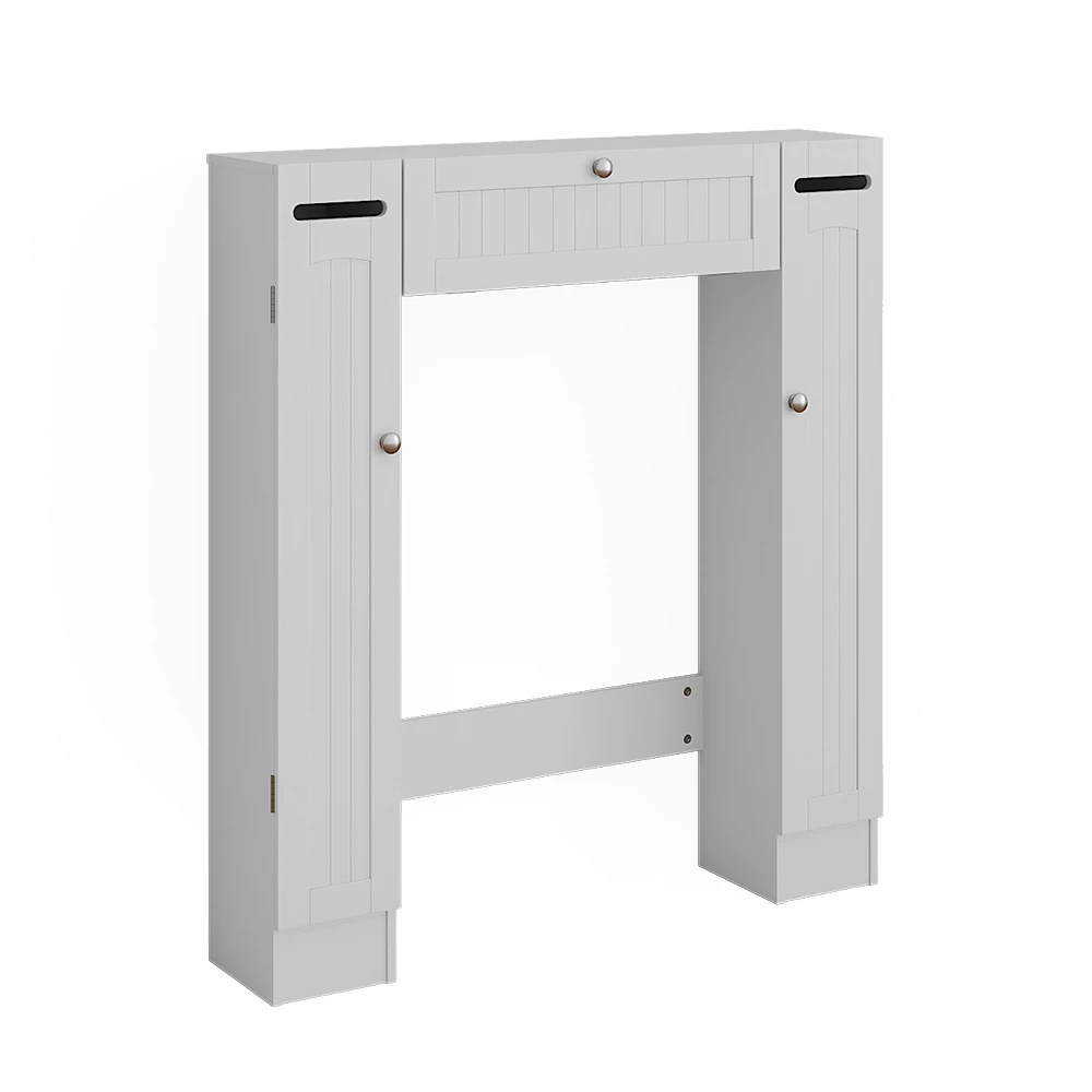 Toiletkast Bianco Wit 89 x 99 cm Toiletpapierdispenser links en rechts Vicco