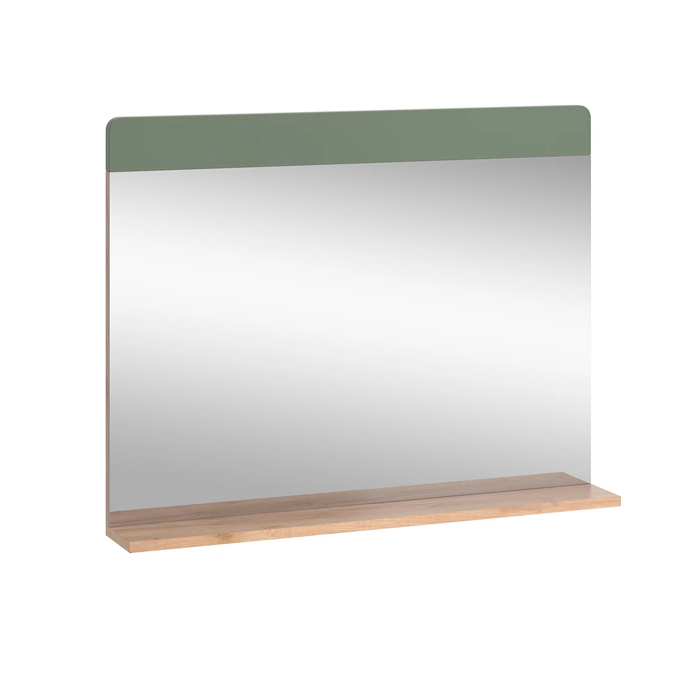 Badkamerspiegel Izan Groen/gouden eik 80.1 x 62 cm met Aböage Vicco