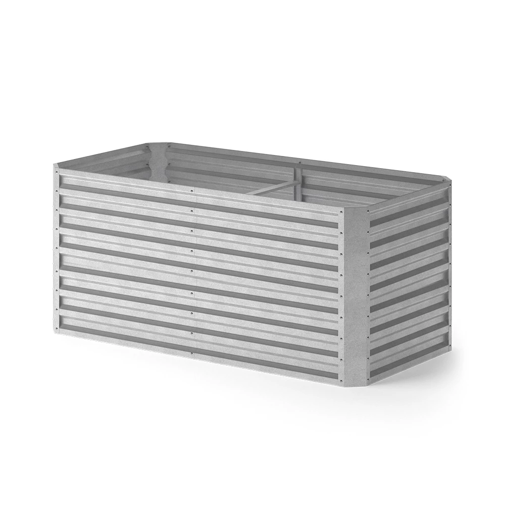 Verhoogd tuinbed  Zilver 180 x 90 cm OK-Living