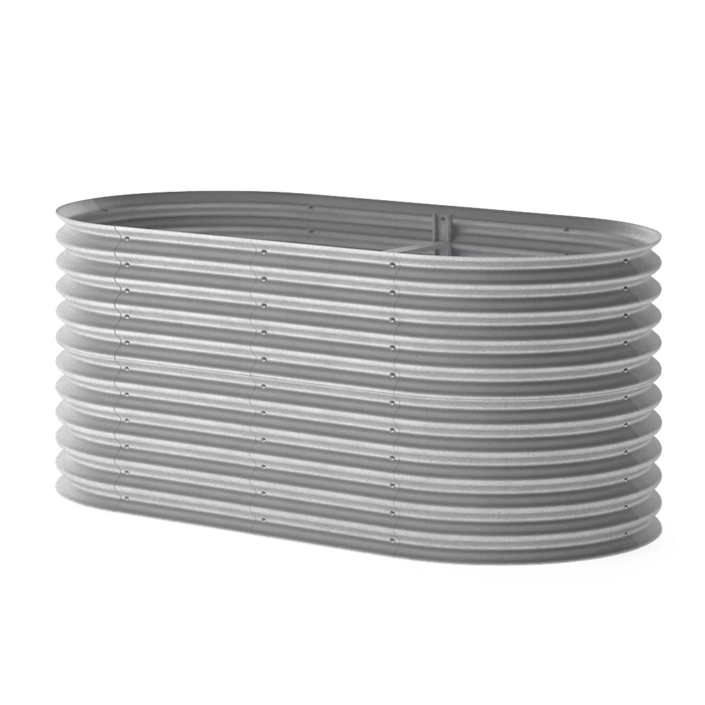 Verhoogd tuinbed  Zilver 200 x 100 cm OK-Living