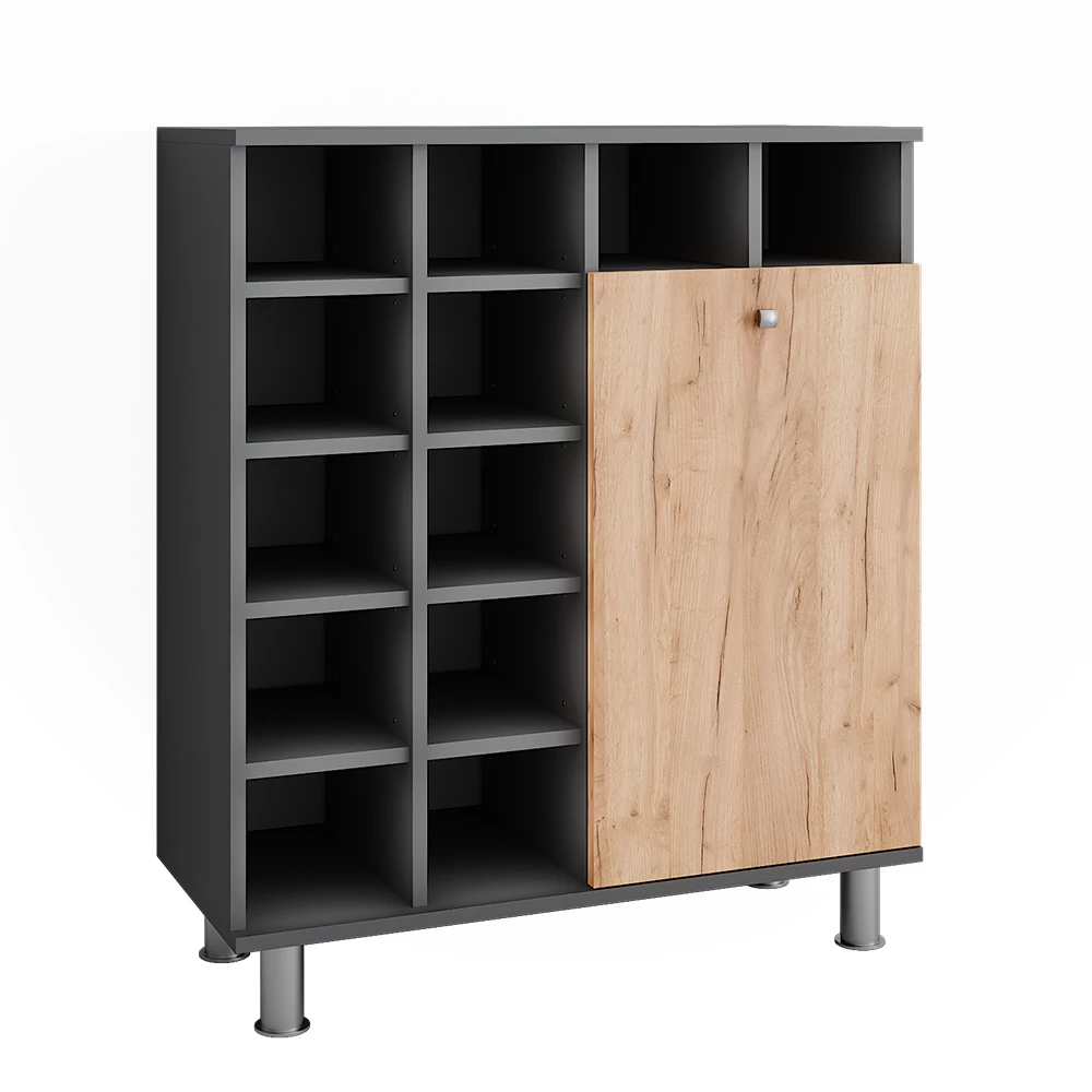 Waskast Fynn Antraciet/gouden eik 78.4 x 91.6 cm Vicco