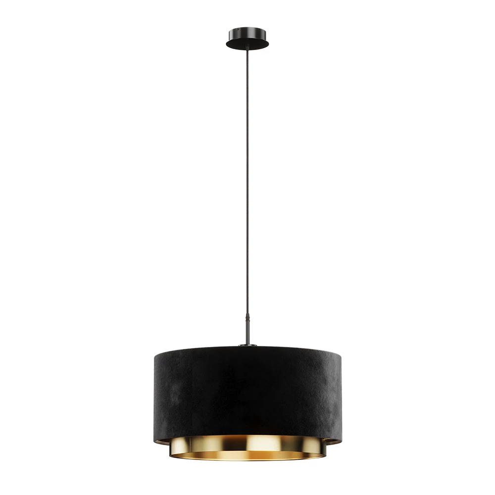 hangkroonluchter Goldamo Zwart 45 x 25.7 cm Vicco