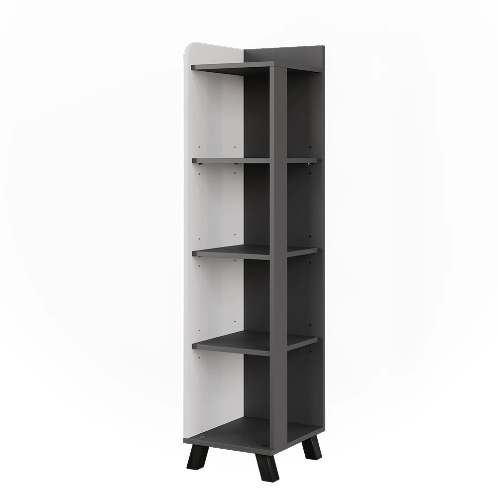 Badkamermeubel Karen Antraciet/wit 30 x 128 cm met compartimenten Vicco