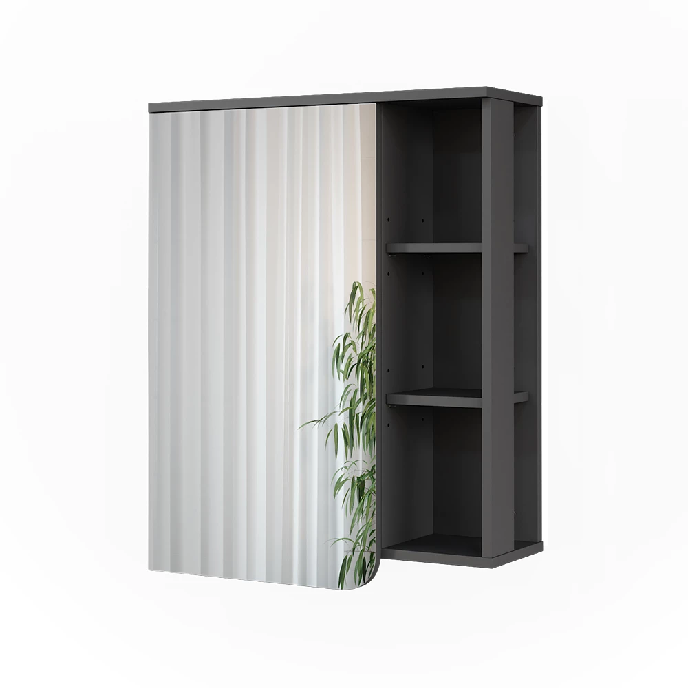 Spiegelkast Karen Antraciet/wit 60 x 75 cm Vicco