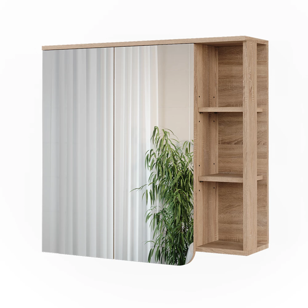 Spiegelkast Karen Sonoma/Wit 80 x 75 cm Vicco