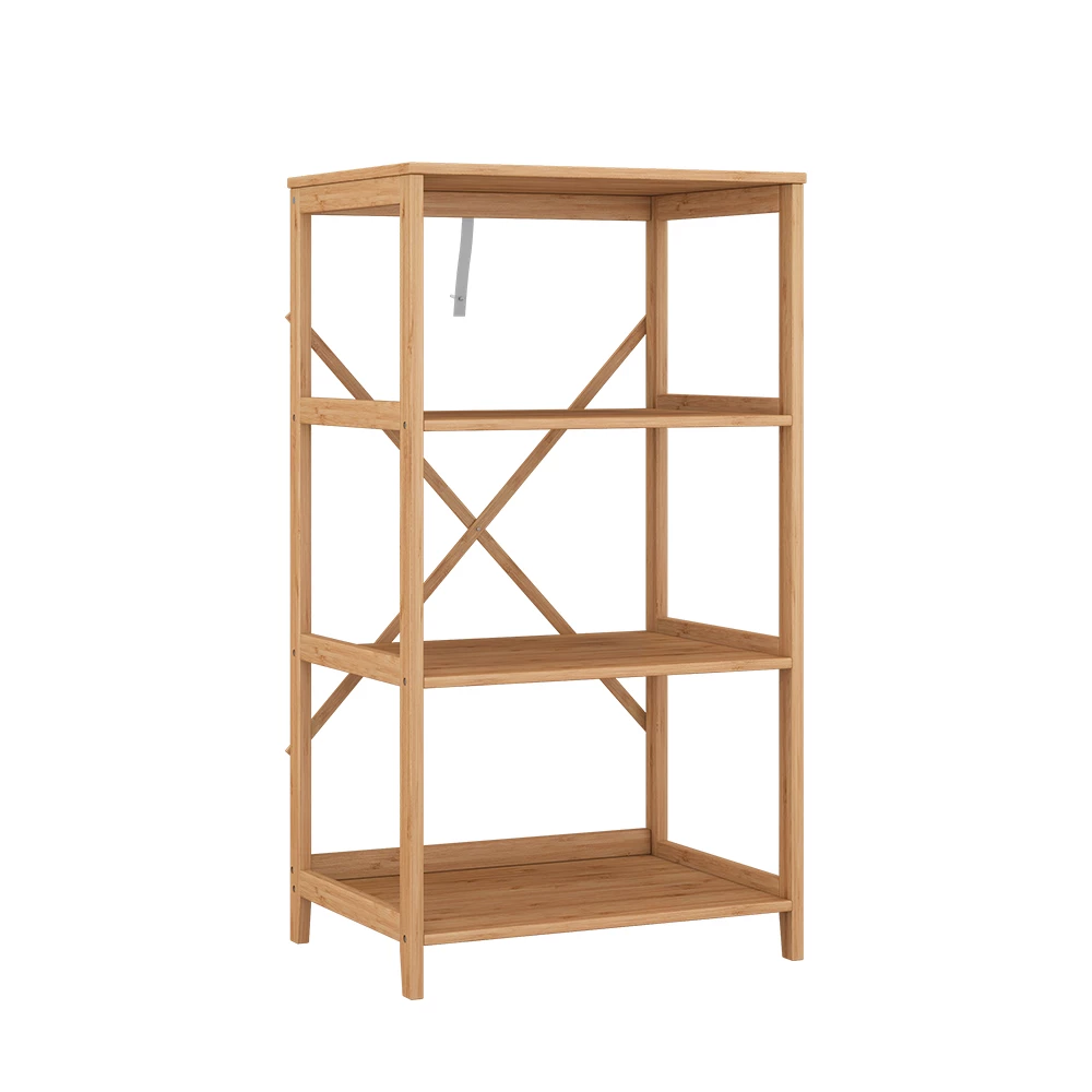 Boekenrek  Novaro Bamboe 48.3 x 87.9 cm Met 4 open vakken Vicco