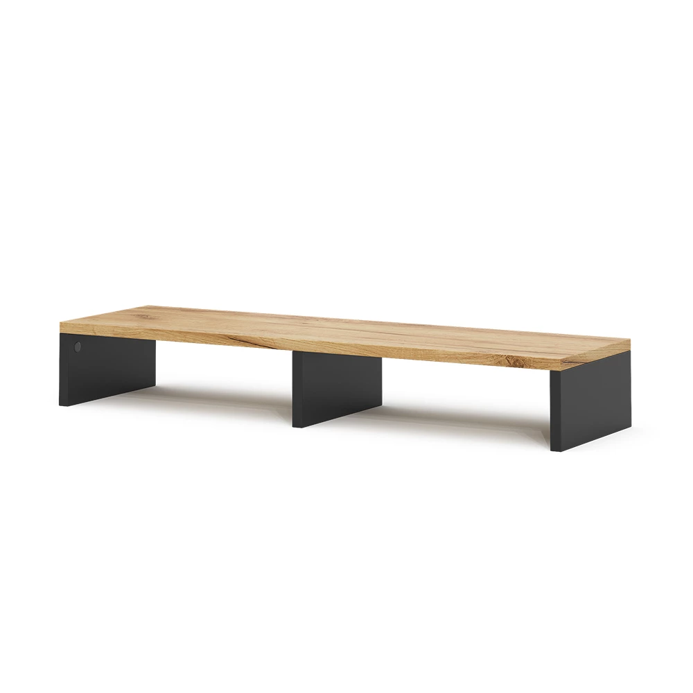 Monitorstandaard Tomy Antraciet/gouden eik 80 x 12 cm Vicco