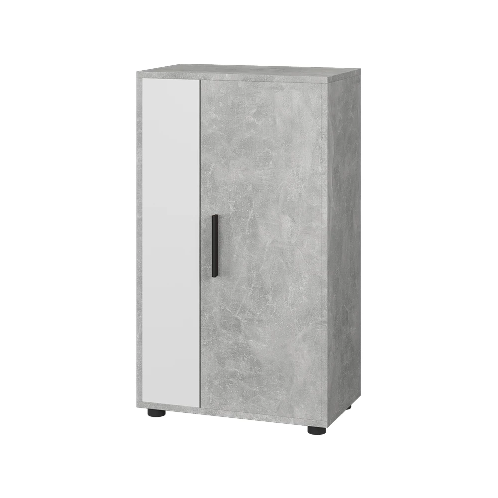 Ladekast Berno Beton/Wit 50.1 x 87.3 cm met 2 compartimenten Vicco