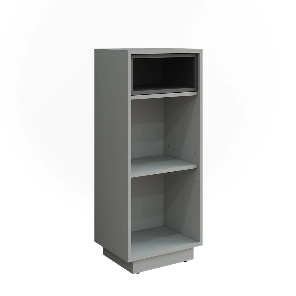 Tussenkast Beatrice Grijs/antraciet 38 x 93 cm met 3 compartimenten Vicco