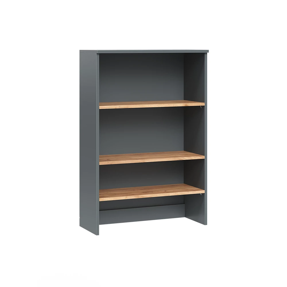 Badkamermeubel Viktor Antraciet/gouden eik 68 x 100.4 cm met open vakken Vicco