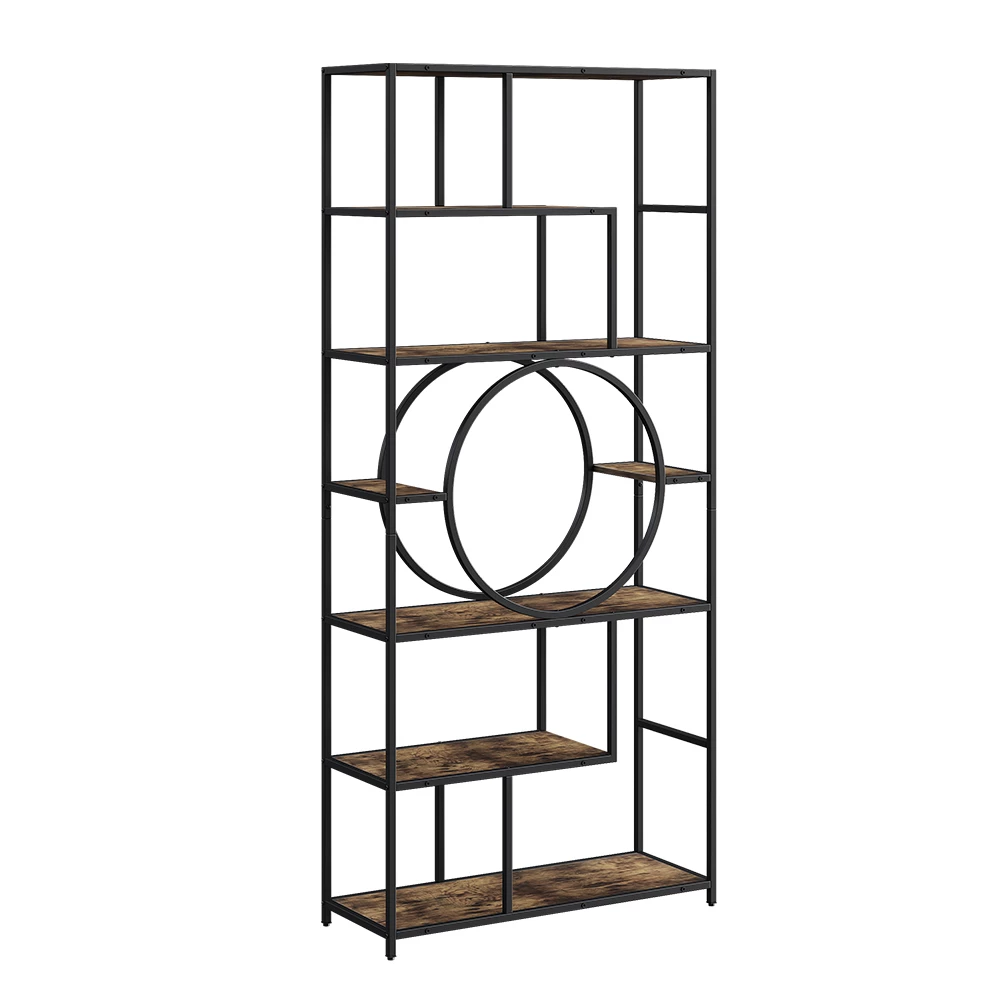 Ruimteverdeler Fyrk Zwart/antiek hout 80 x 180 cm Vicco