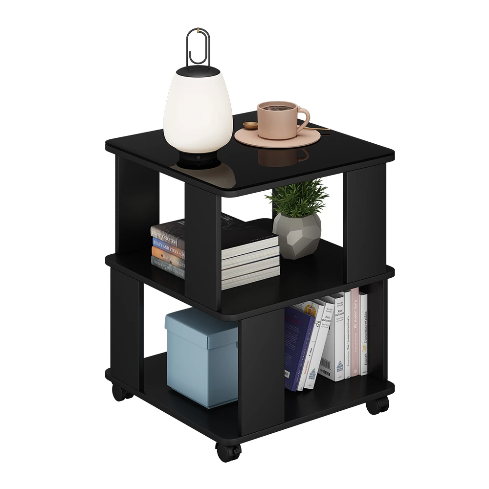 Salontafel Velito Zwart 50 x 50 cm Vicco