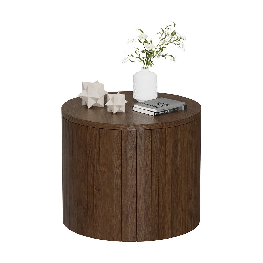 Salontafel Tavilo Walnoot 38 x 38 cm Vicco