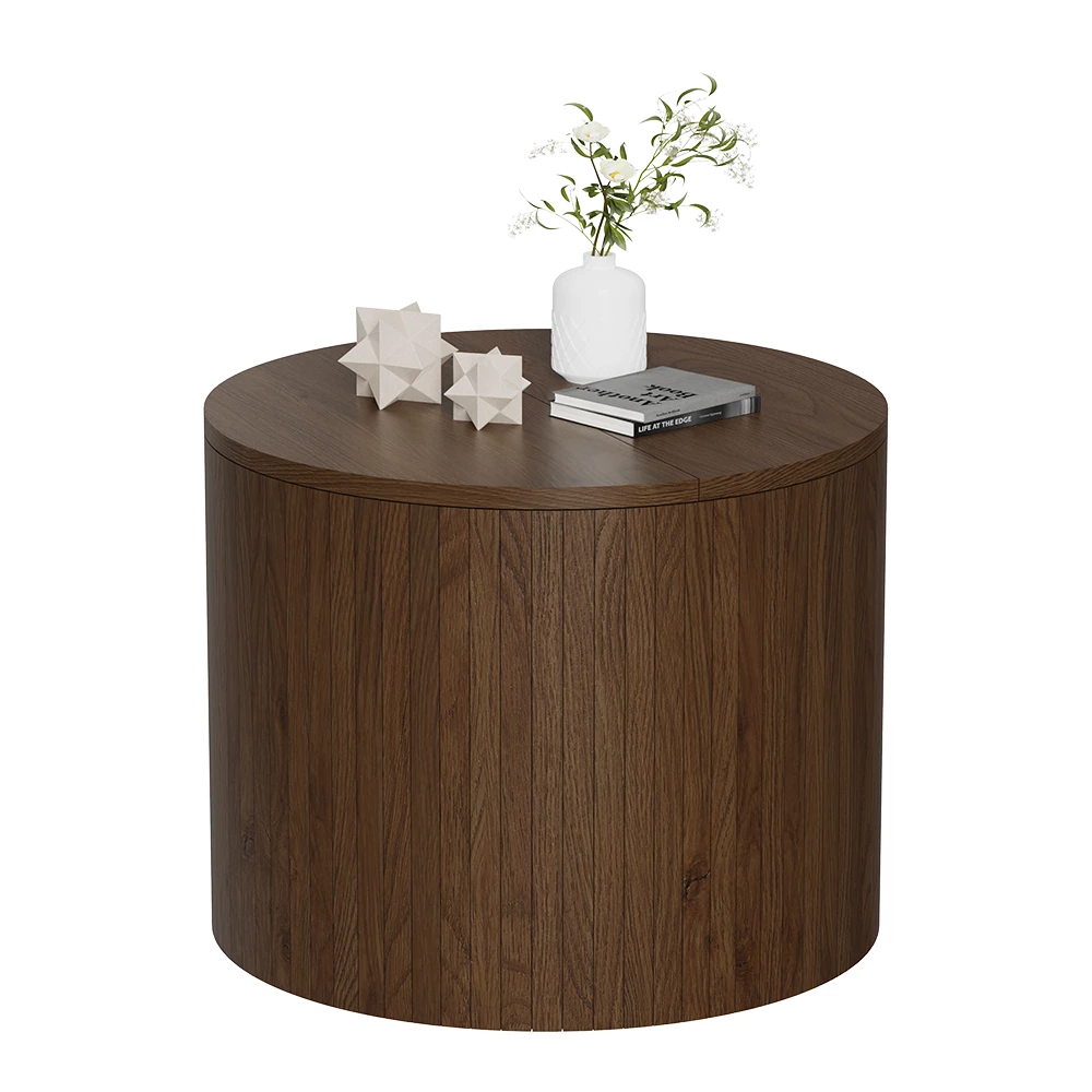 Salontafel Tavilo Walnoot 48 x 48 cm Vicco