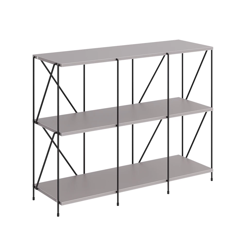 Boekenkast Ravix Grijs/zwart 90 x 71 cm Vicco