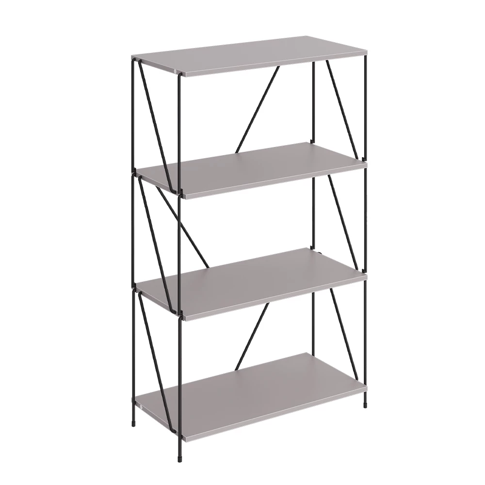 Boekenkast Ravix Grijs/zwart 60 x 102.5 cm Vicco