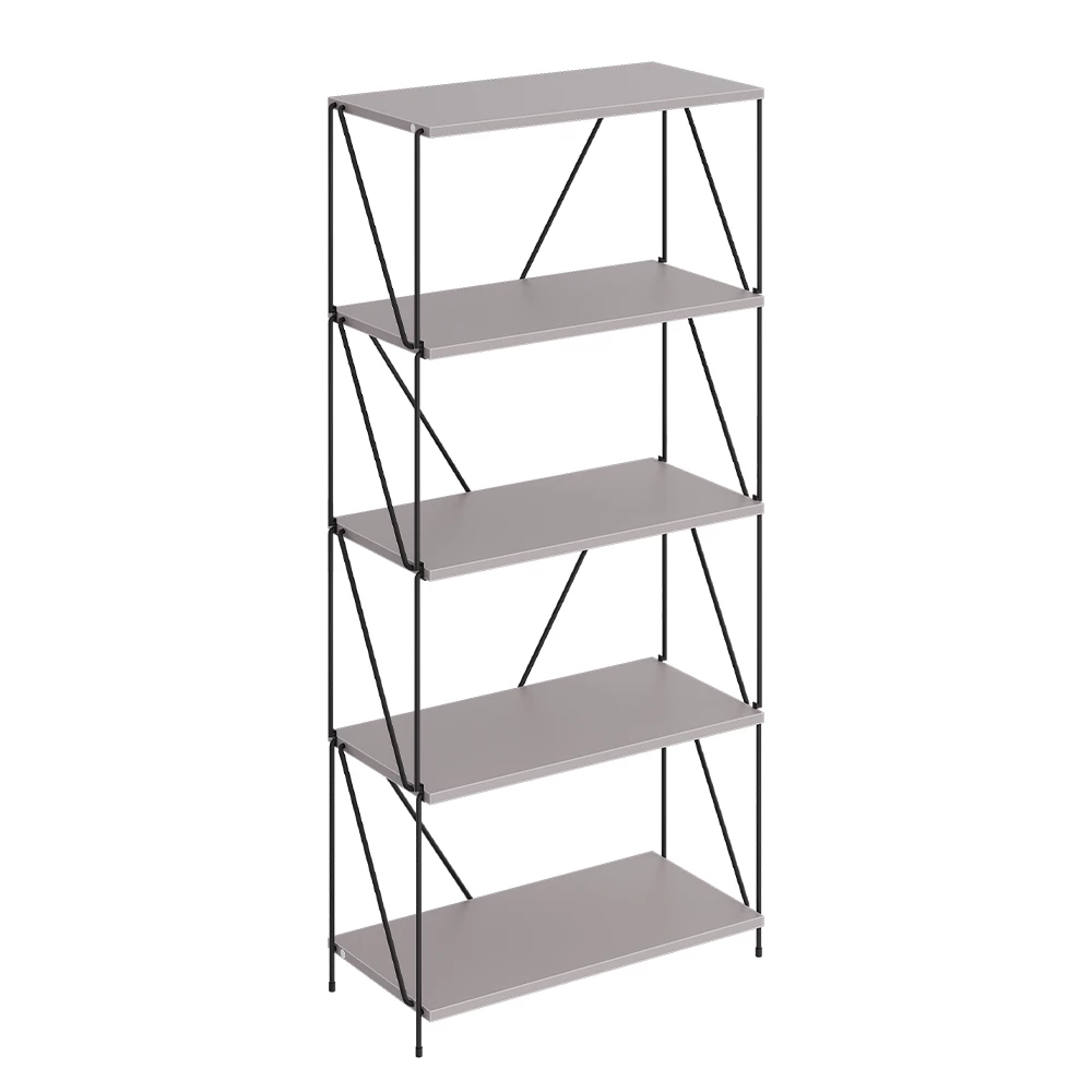 Boekenplank Ravix Grijs/zwart 60 x 134.5 cm Vicco
