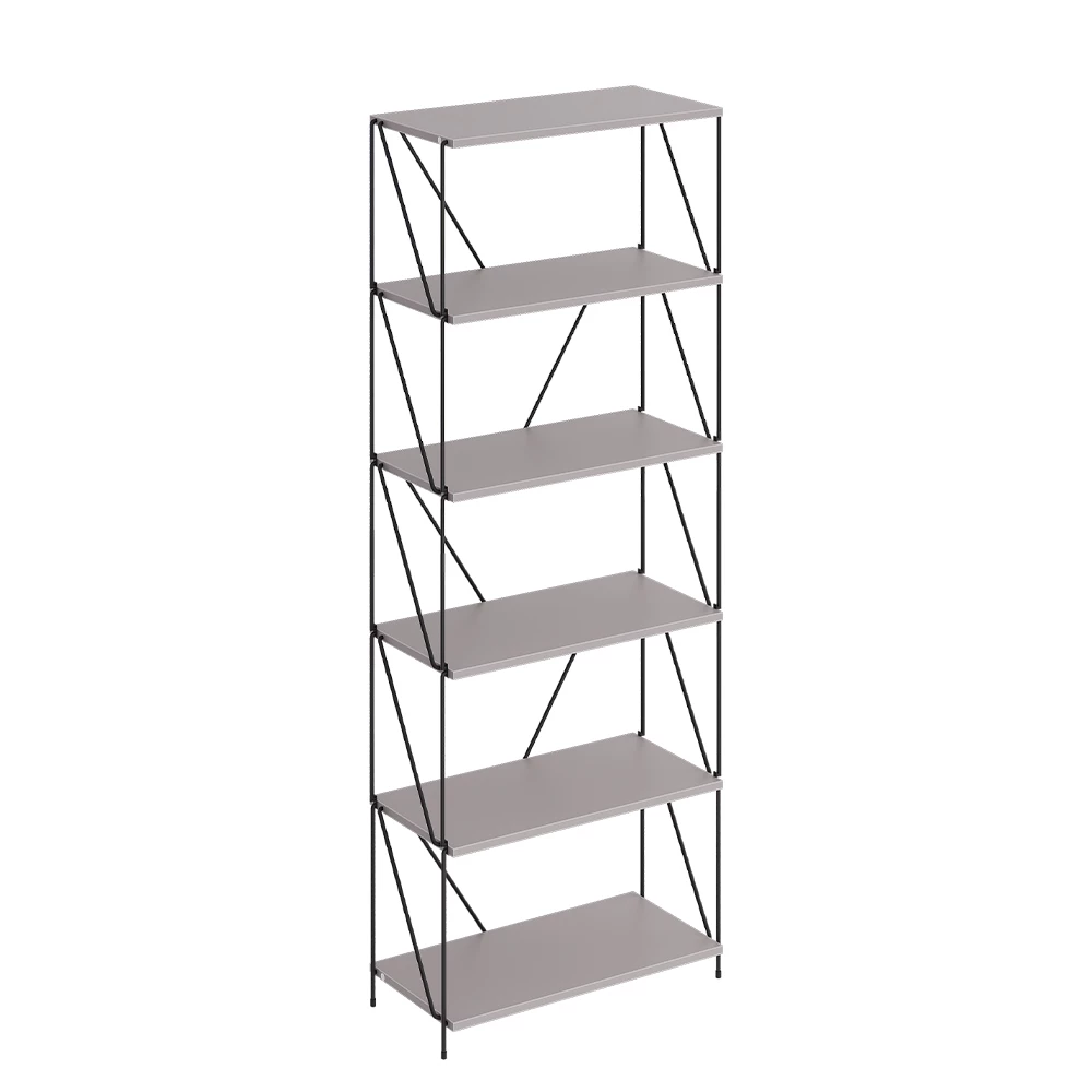 Boekenplank Ravix Grijs/zwart 60 x 166.5 cm Vicco