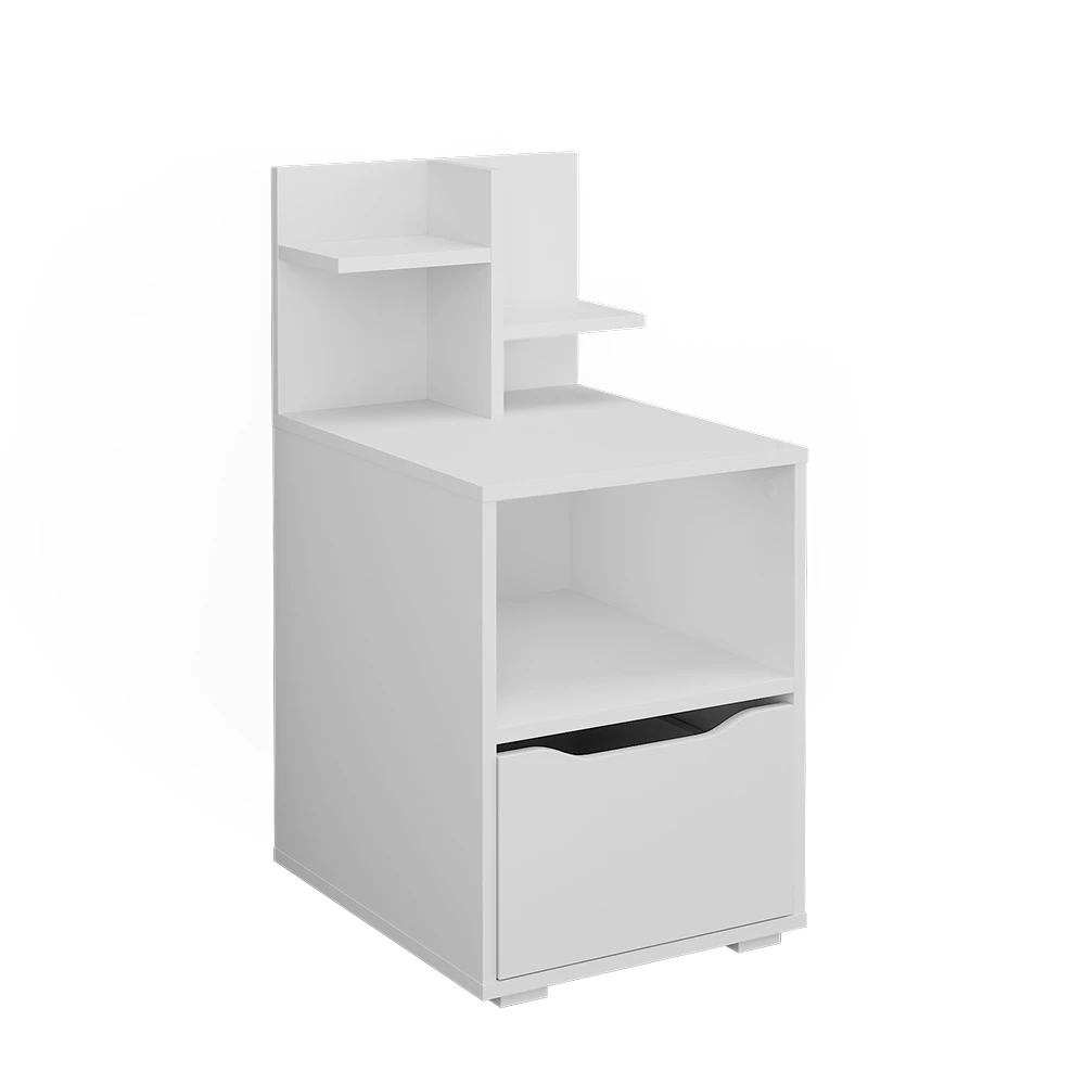 Nachtkastje Ruben Wit 40 x 82.2 cm met lade Vicco