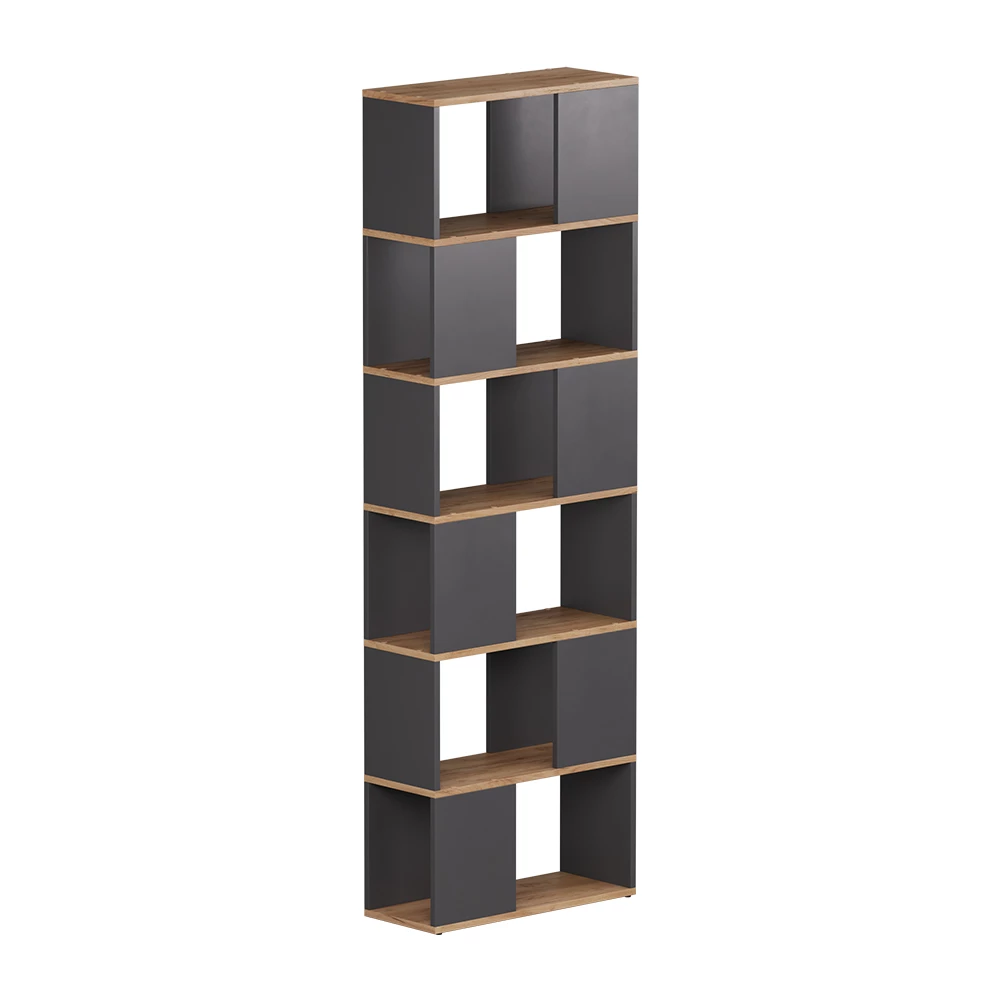 Ruimteverdeler Eneos Antraciet/gouden eik 60 x 186 cm Vicco