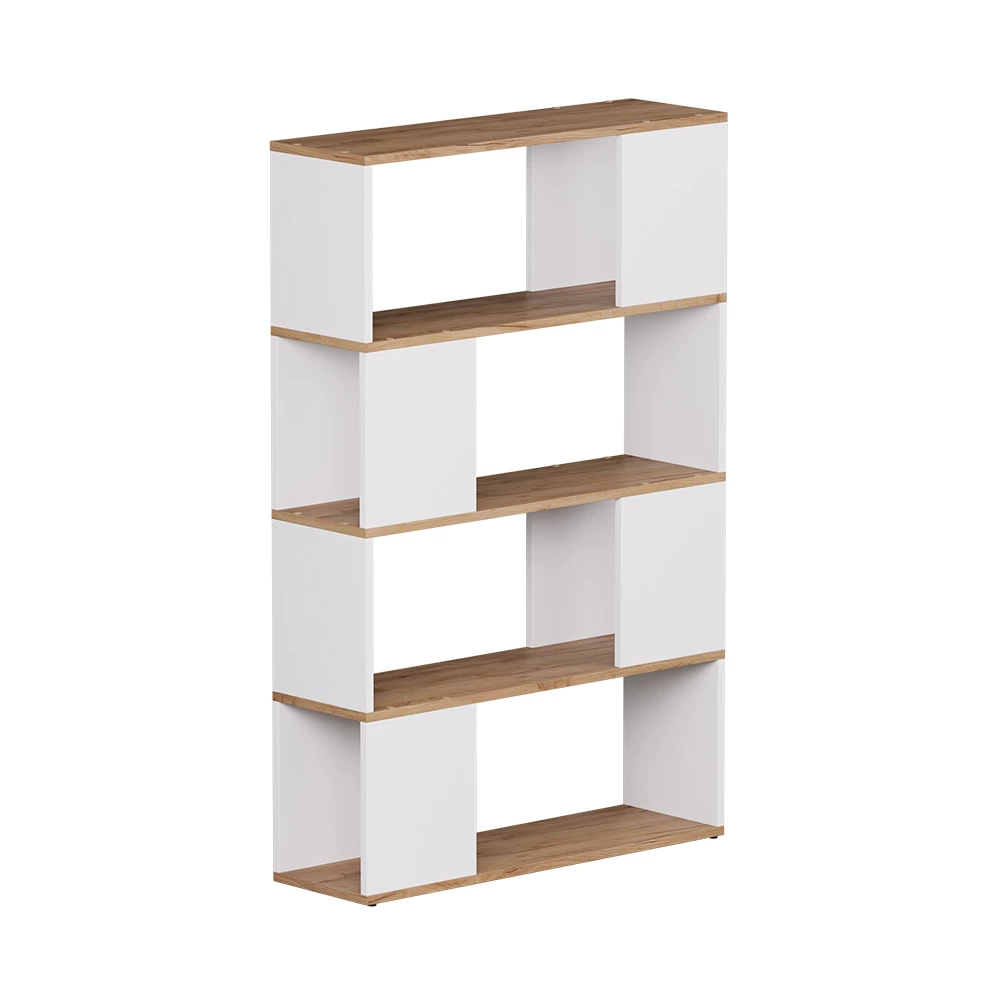 Ruimteverdeler Eneos Eik wit/goud 80 x 124.5 cm Vicco