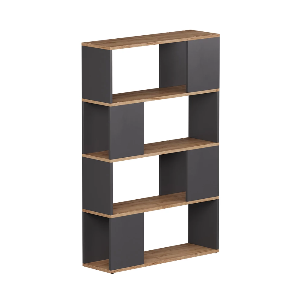 Ruimteverdeler Eneos Antraciet/gouden eik 80 x 124.5 cm Vicco