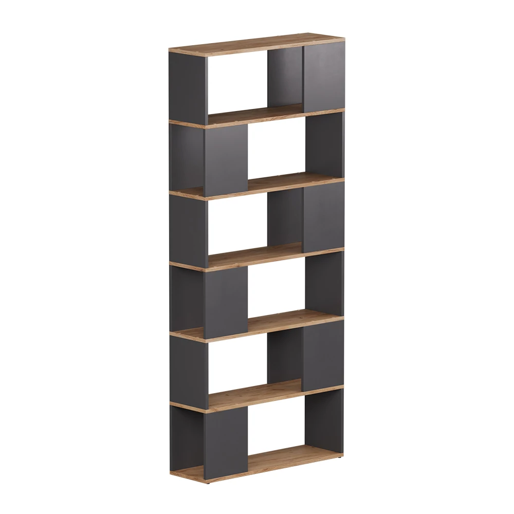Ruimteverdeler Eneos Antraciet/gouden eik 80 x 186 cm Vicco