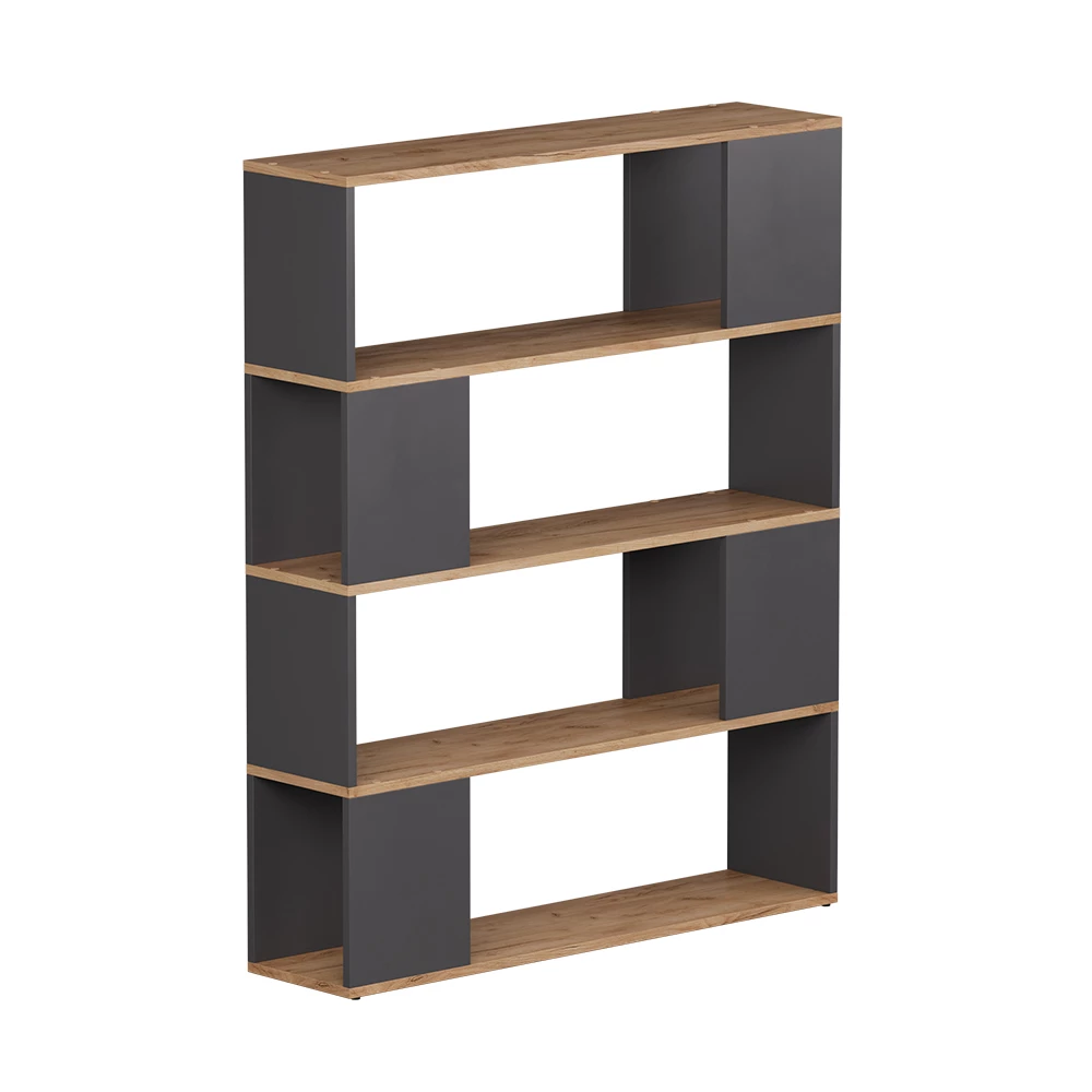 Ruimteverdeler Eneos Antraciet/gouden eik 100 x 124.5 cm Vicco