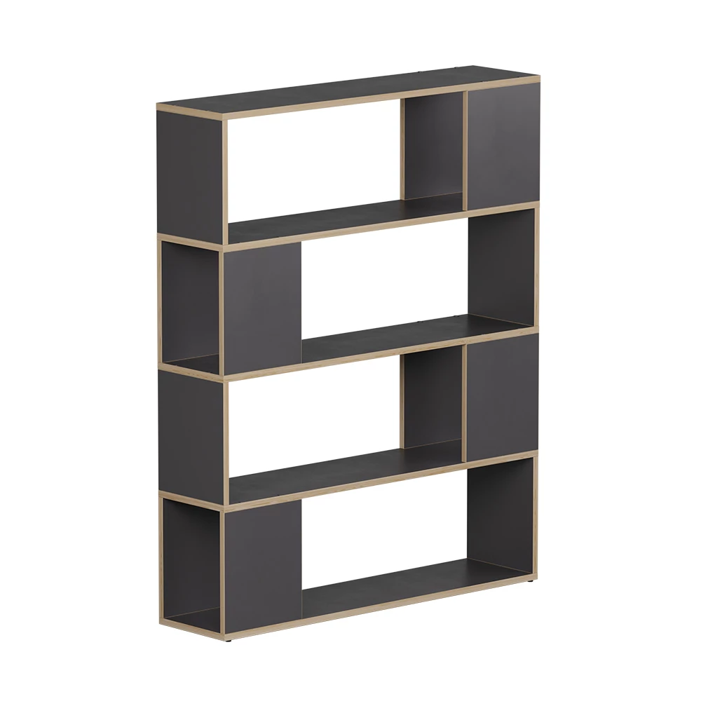 Ruimteverdeler Eneos Antraciet/eiken 100 x 124.5 cm Vicco