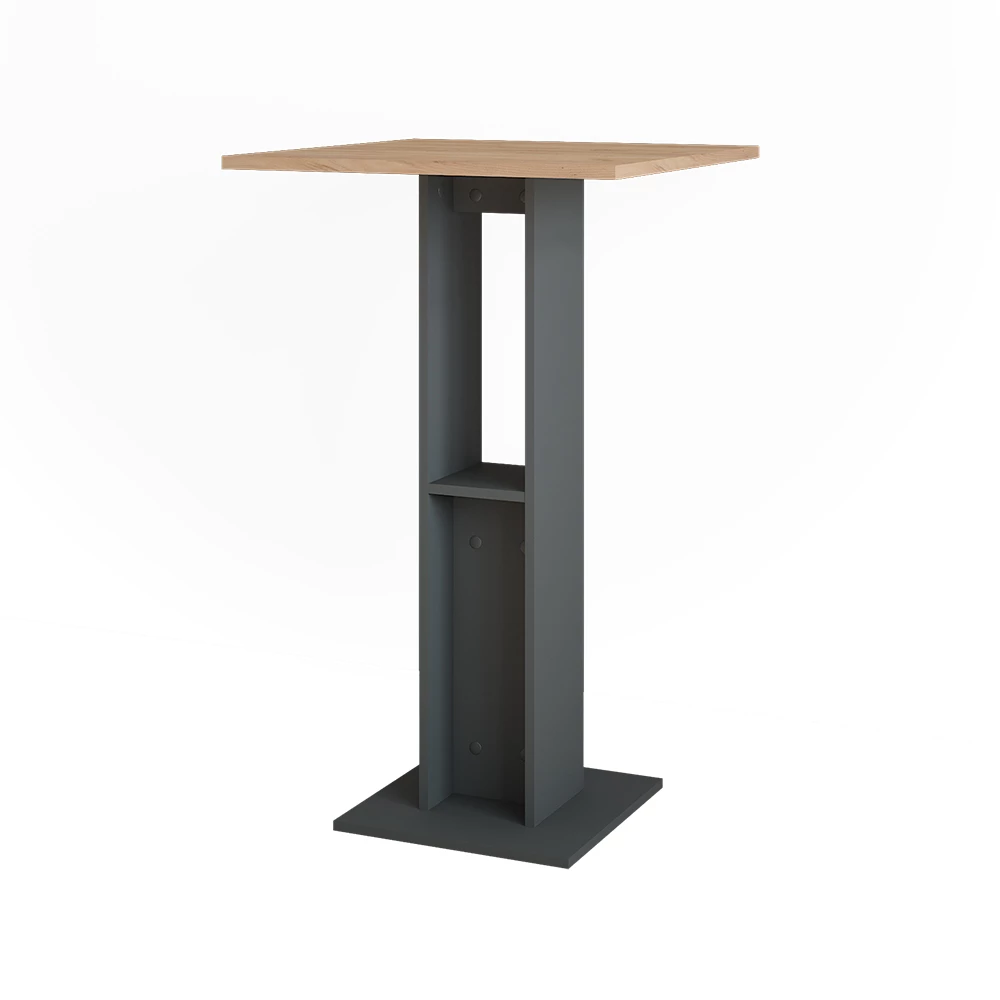 Bartafel Repose Eik goud/antraciet 65 x 65 cm Vicco