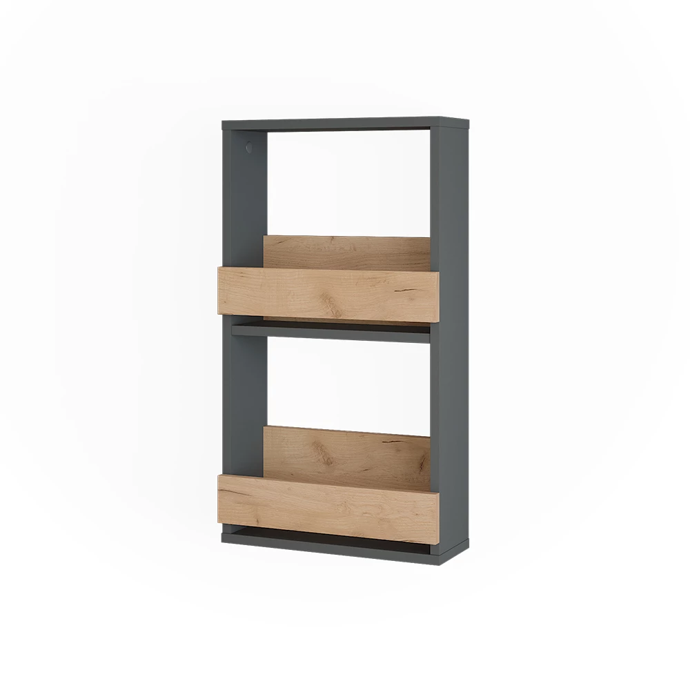 Wijnglasrek Repose Eik goud/antraciet 40 x 72 cm Vicco