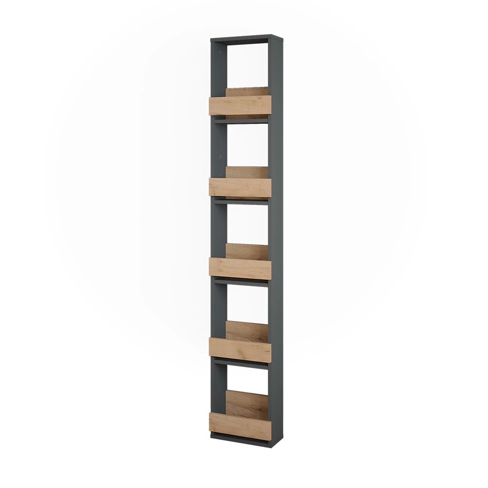 Wijnglasrek Repose Eik goud/antraciet 30 x 180 cm Vicco