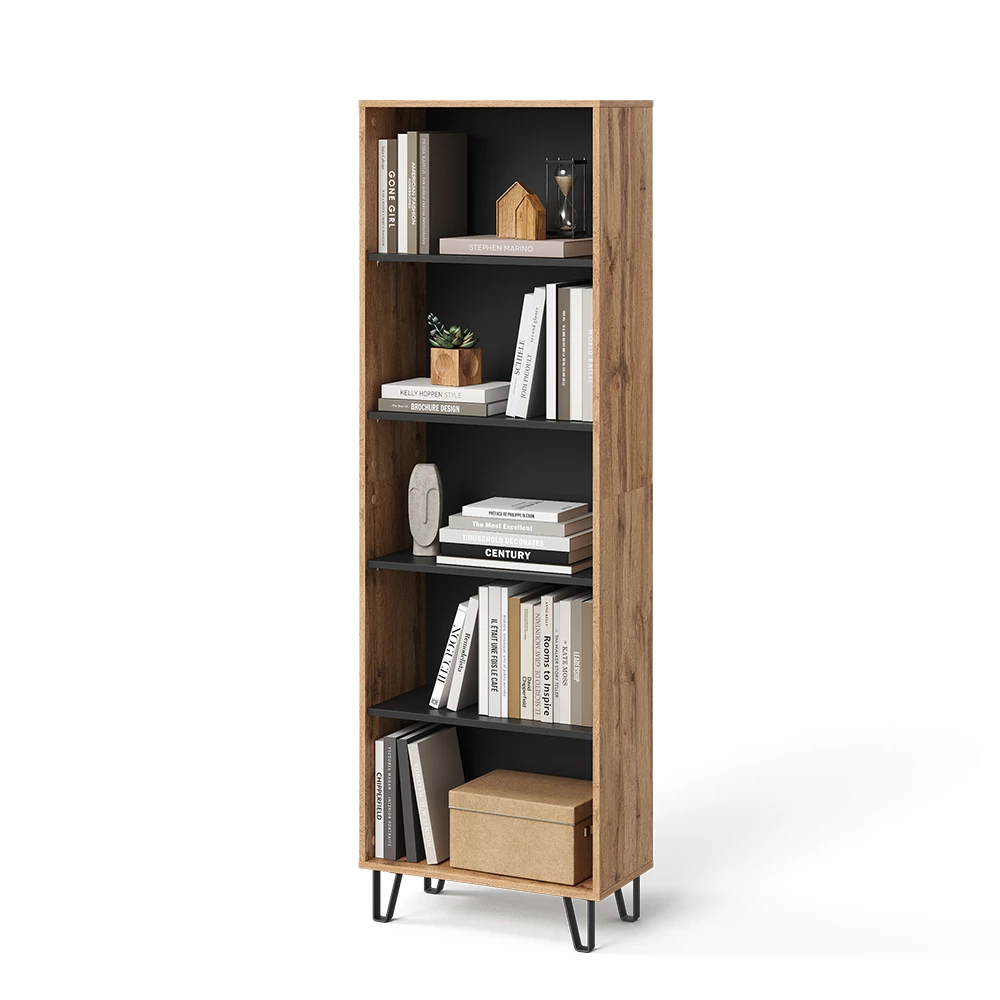 Boekenkast Amber Eiken Wotan 60 x 186.6 cm Vicco