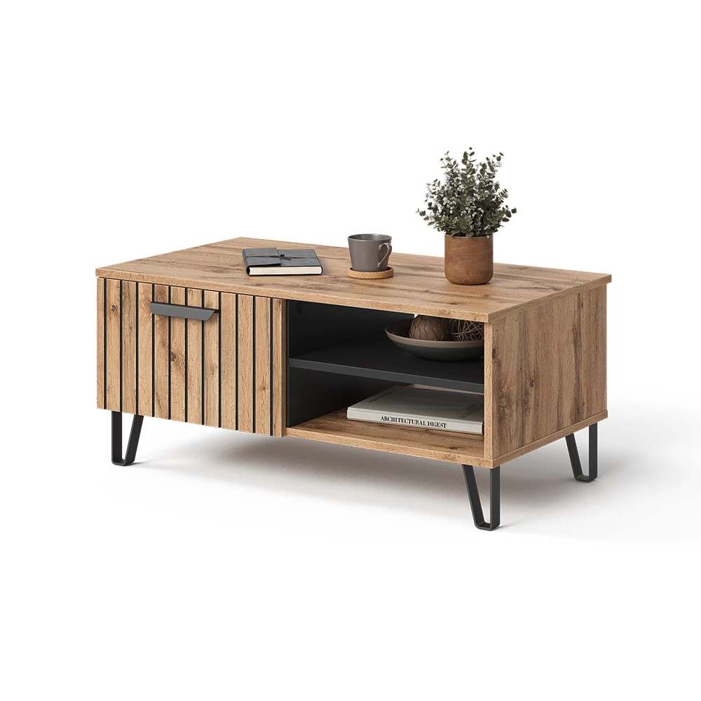 Salontafel Amber Eiken Wotan 90 x 50 cm Vicco