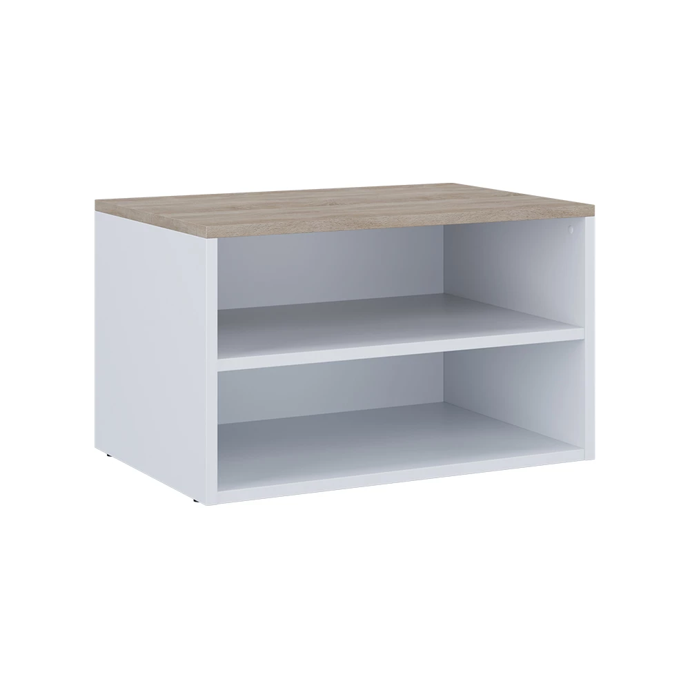 Ladekast Betti Wit/Sonoma 60 x 36 cm met 2 compartimenten Vicco