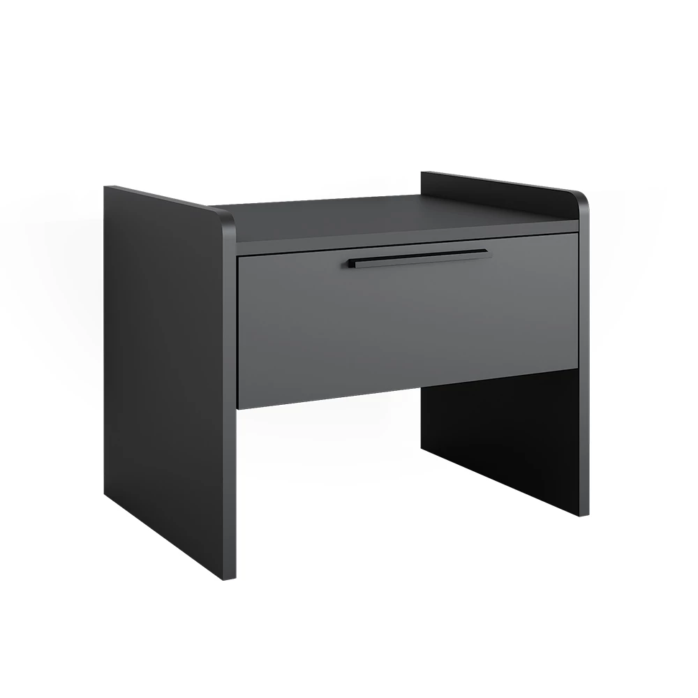 Eetkamerbank Roman Zwart 53.5 x 41.1 cm met 1 lade Vicco