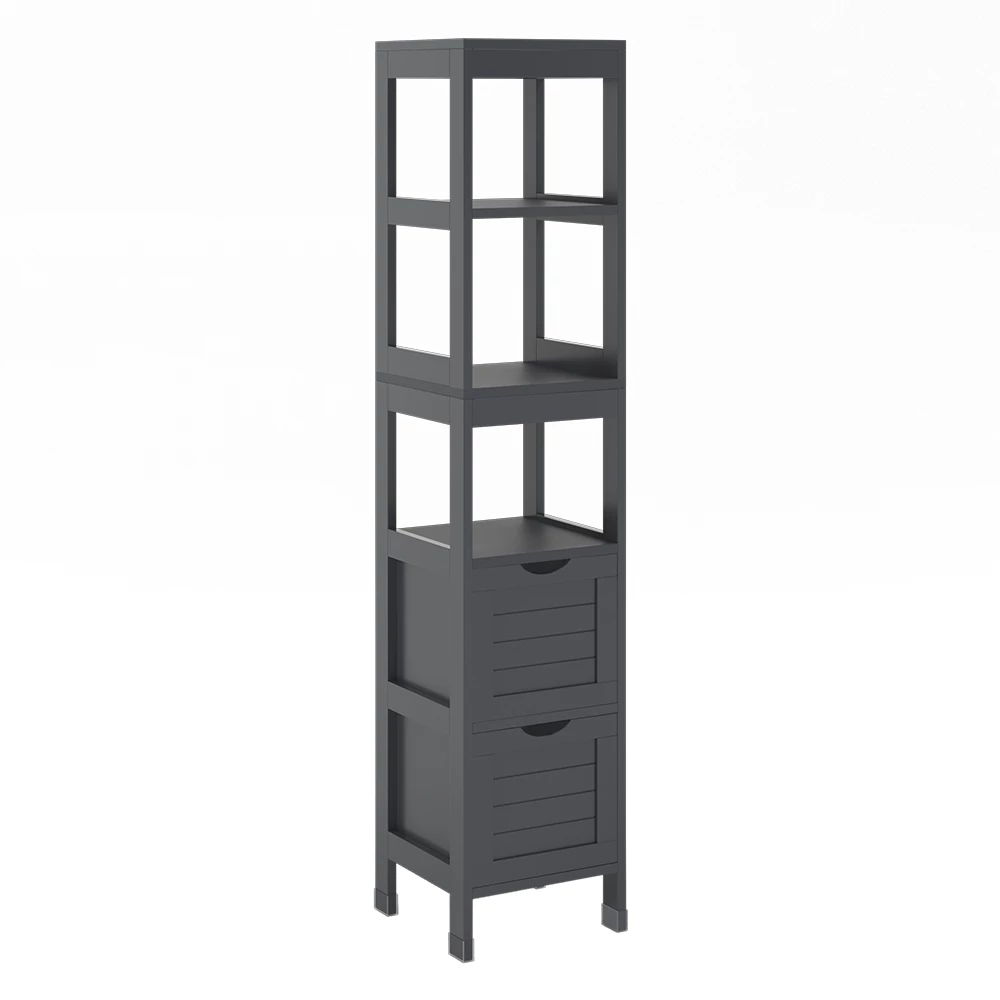Badkamerkast Vilda Grijs 30 x 144 cm met 2 laden Vicco