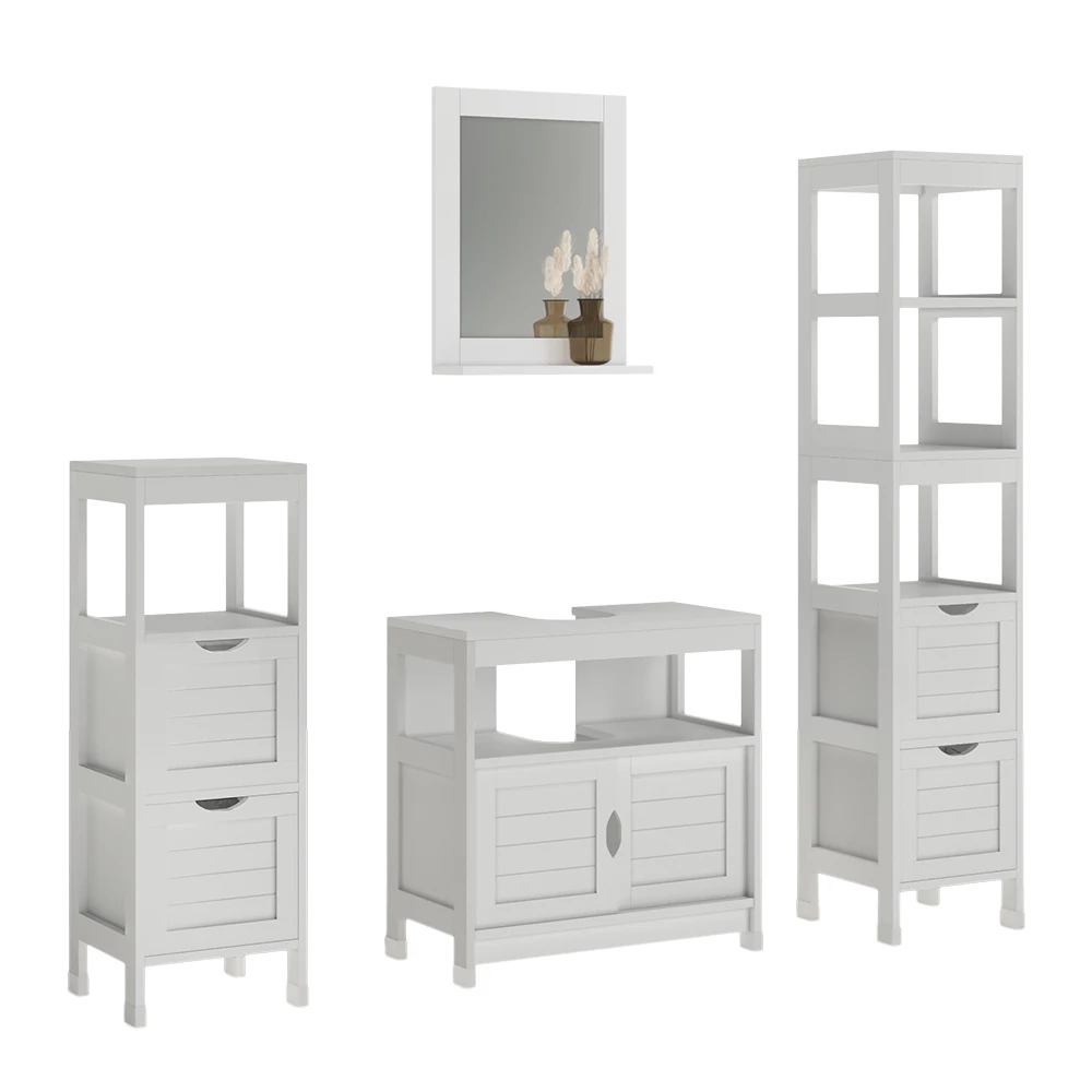 Badkamermeubelset Vilda Wit 4 delen Vicco