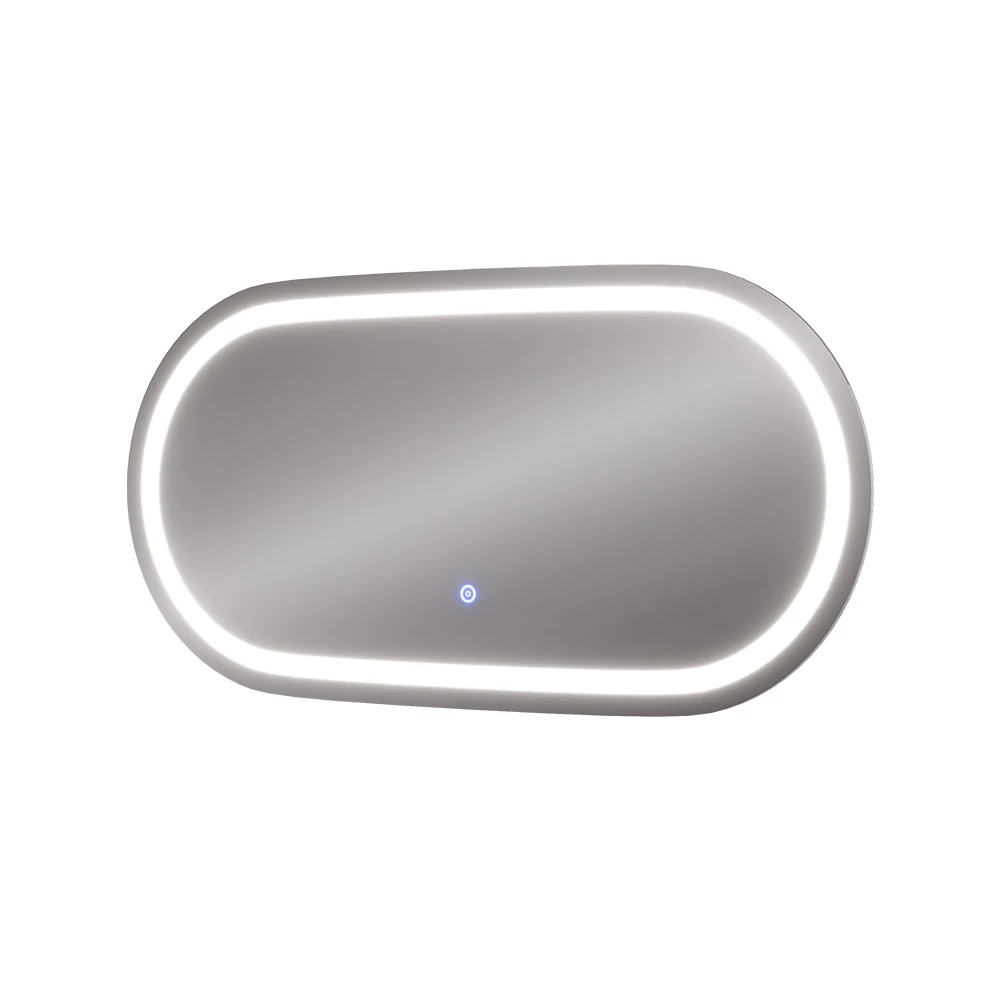 Badkamerspiegel Miral Glas 80 x 40 cm met koplampverlichting Vicco