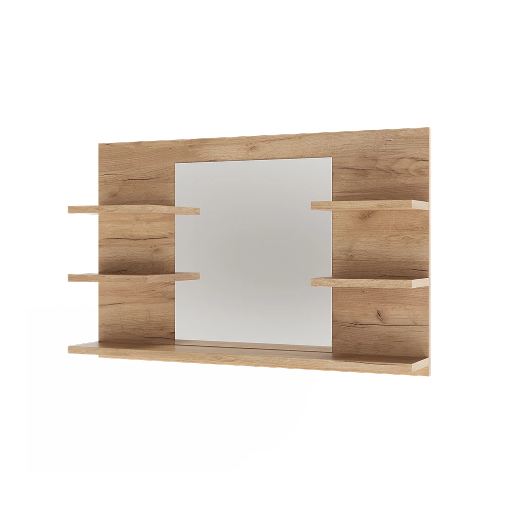 Badkamerspiegelkast Wilbur Krachtige eik goud 78 x 50 cm met planken Vicco