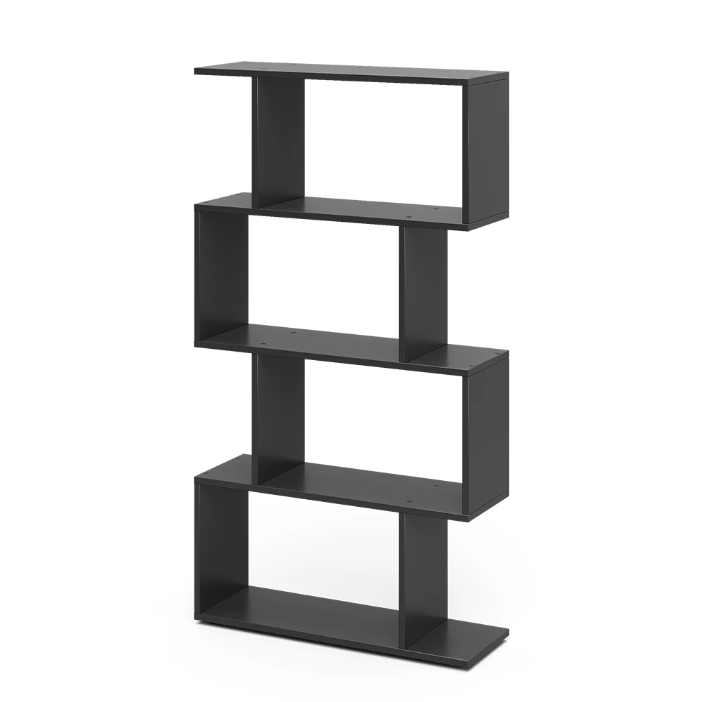 Kamerverdeler Levio Zwart 70 x 132.1 cm 4 compartimenten Vicco